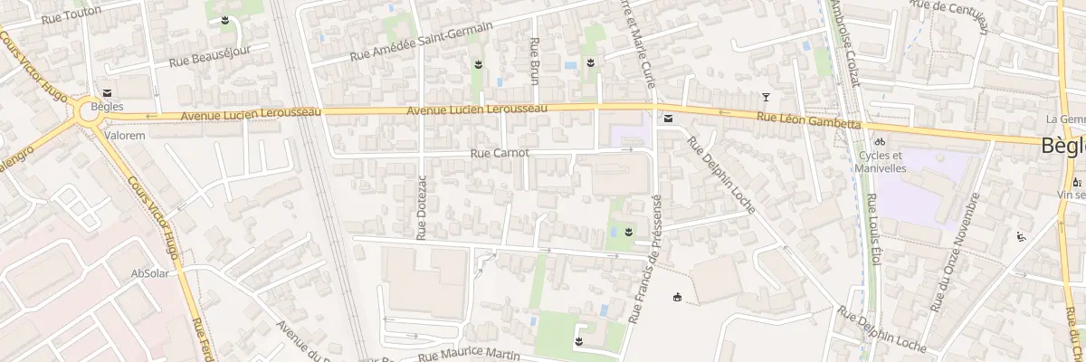 Plan du 24 Rue Carnot à Bègles