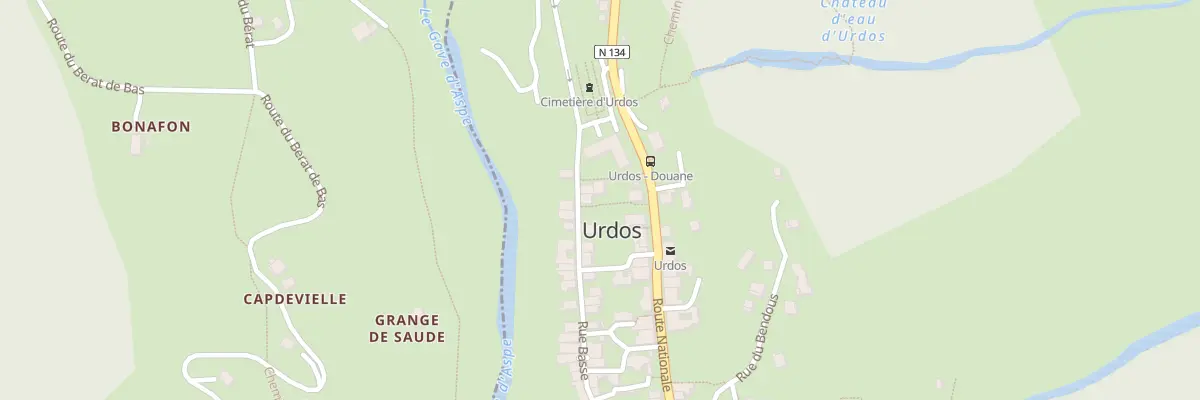 Plan du 1 Pass de la Poste à Urdos