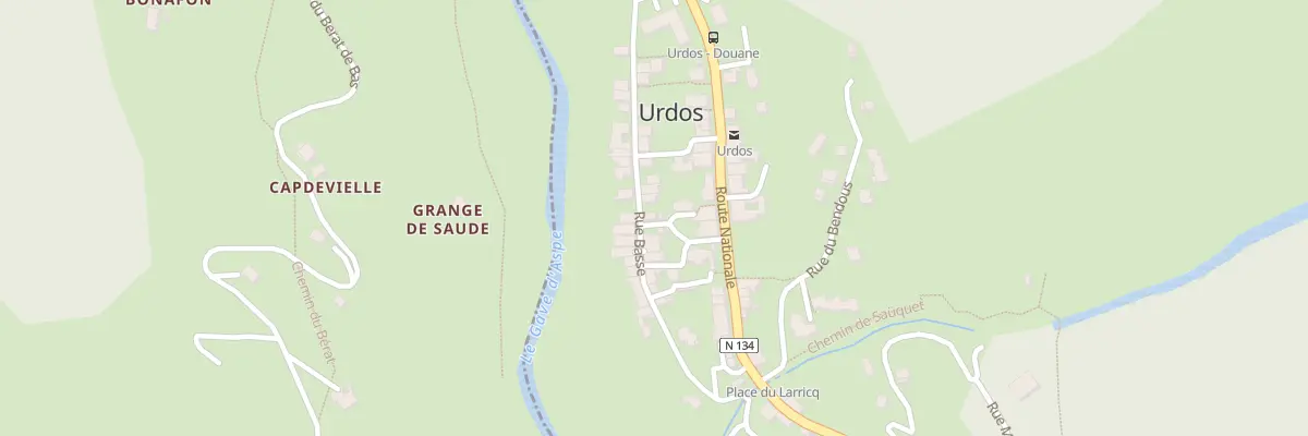 Plan du 5014 Village à Urdos