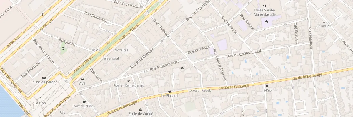 Plan du 58 Rue Montmejean à Bordeaux