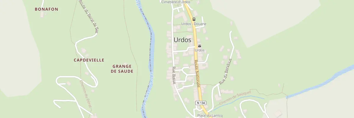 Plan du 13 Rue Basse à Urdos