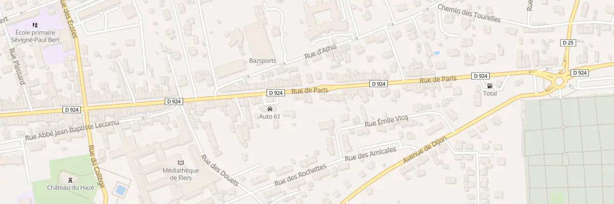 Plan du 214 Rue de Paris à Flers