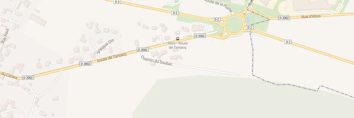 Plan du 1 Che du Soubac à Abos