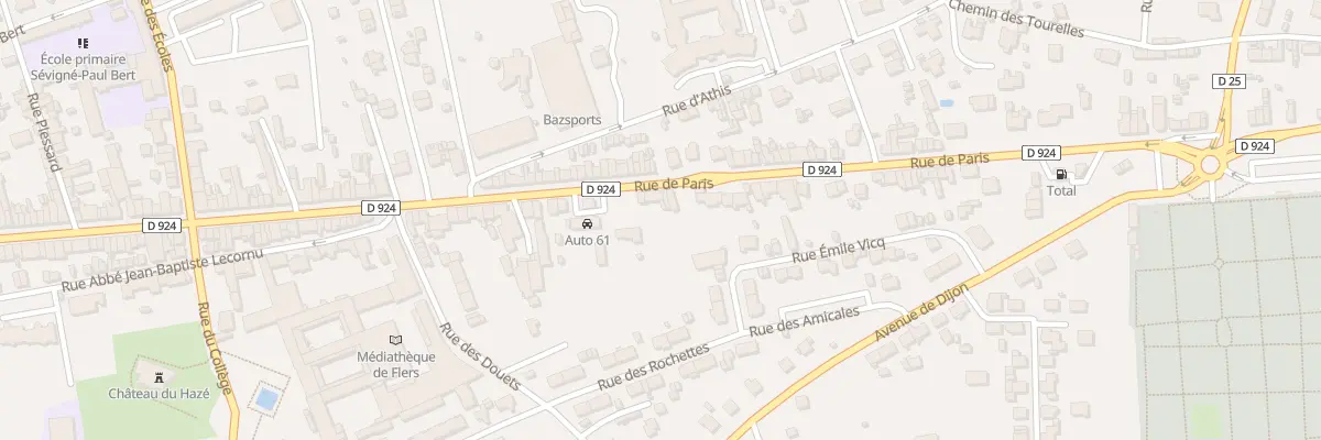 Plan du 210 Rue de Paris à Flers