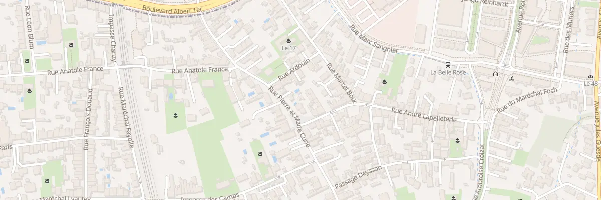 Plan du 51T Rue Pierre Curie à Bègles