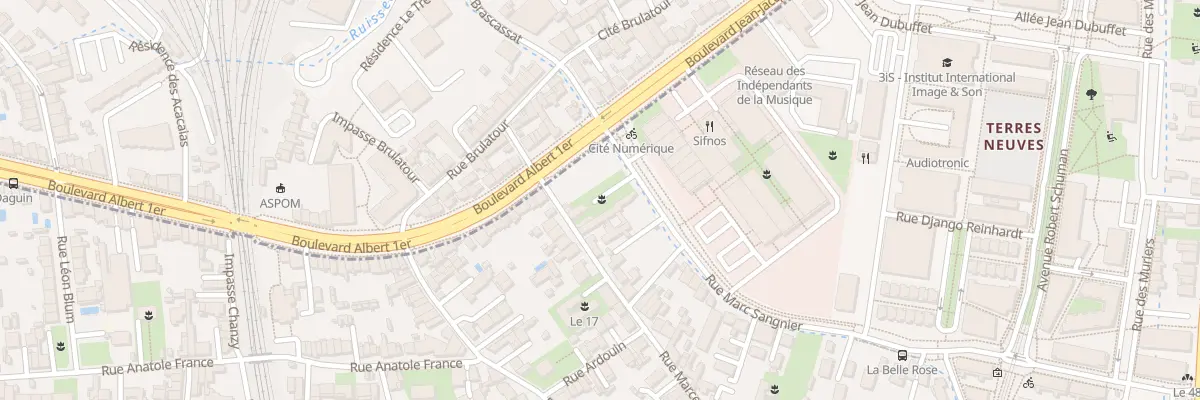 Plan du 8 Rue Marcel Bouc à Bègles