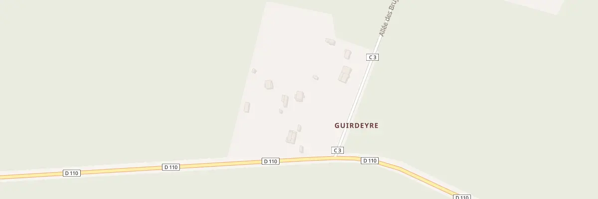 Plan du 1 All Bruyeres à Louchats