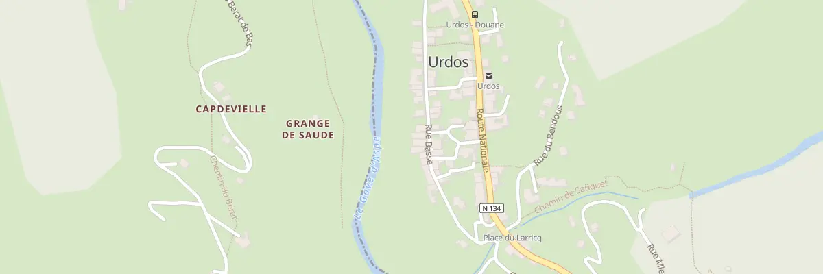 Plan du 26 Rue Basse à Urdos