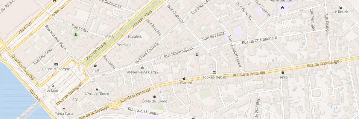 Plan du 65 Rue Montméjean à Bordeaux