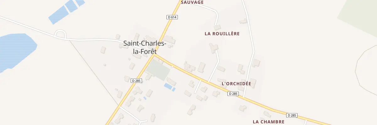 Plan du 1 Rte du Buret à Saint-Charles-la-Forêt