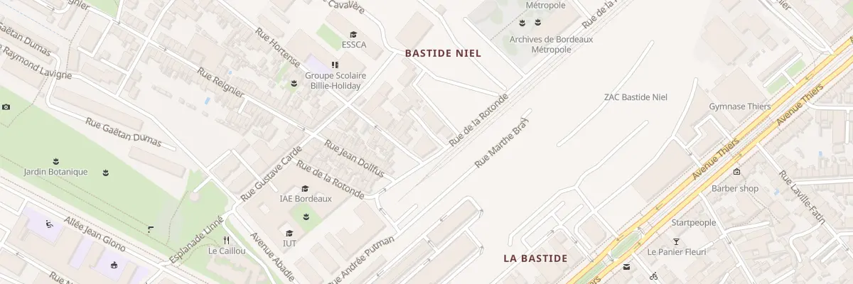 Plan du 18 Rue de la Reine des Roses à Bordeaux