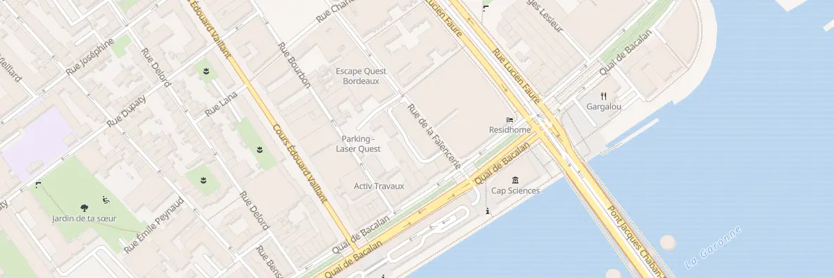 Plan du 72 Quai Bacalan à Bordeaux