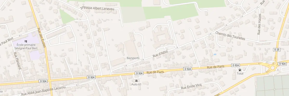Plan du 25 Rue d’Athis à Flers