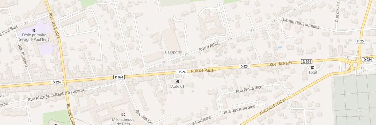 Plan du 217 Rue de Paris à Flers