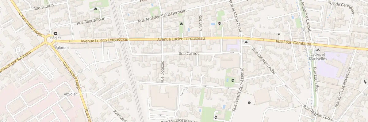 Plan du 32 Rue Carnot à Bègles