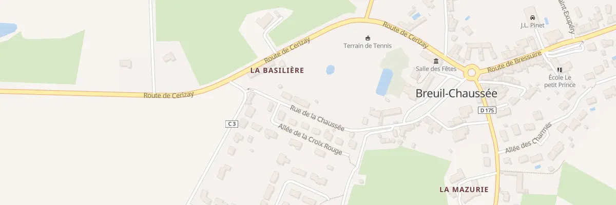 Plan du 8 Rue de la Chaussée Breuil Chau à Bressuire