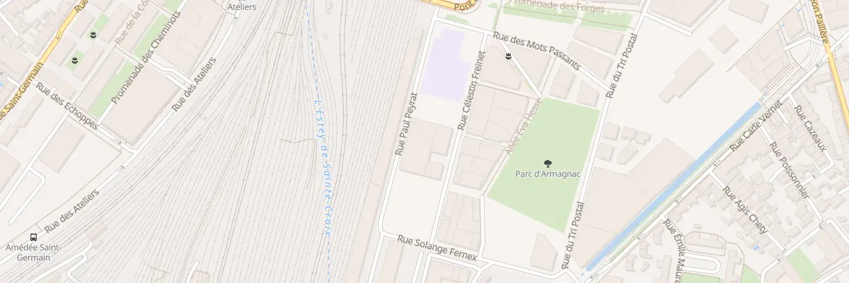 Plan du 26 Rue Célestin Freinet à Bordeaux