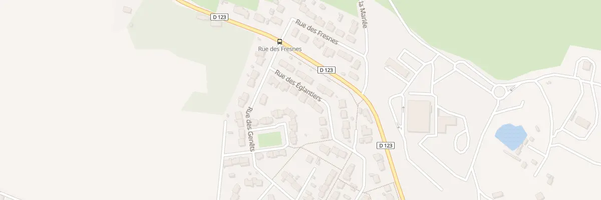 Plan du 28 Rue des Eglantiers à Mozé-sur-Louet