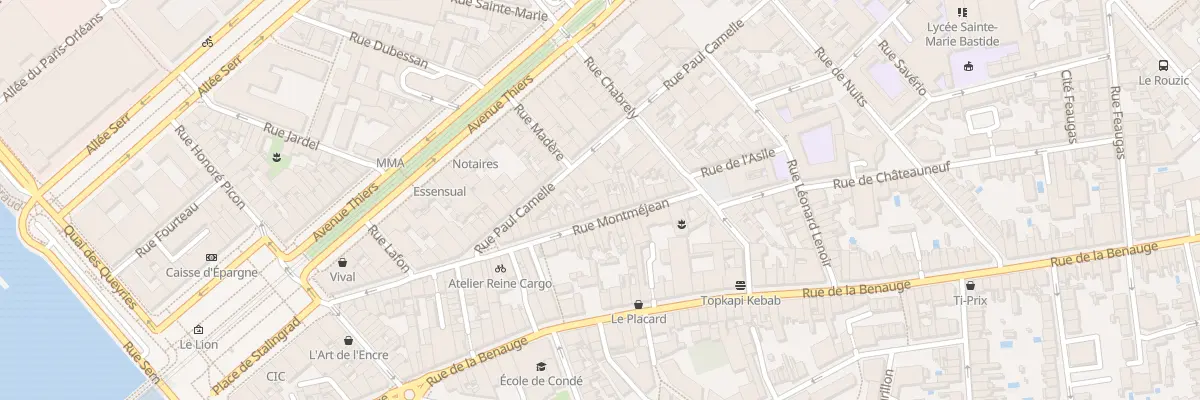 Plan du 44 Rue Montméjean à Bordeaux