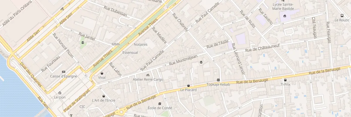 Plan du 42 Rue Montméjean à Bordeaux
