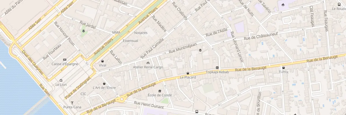 Plan du 55 Rue Montméjean à Bordeaux