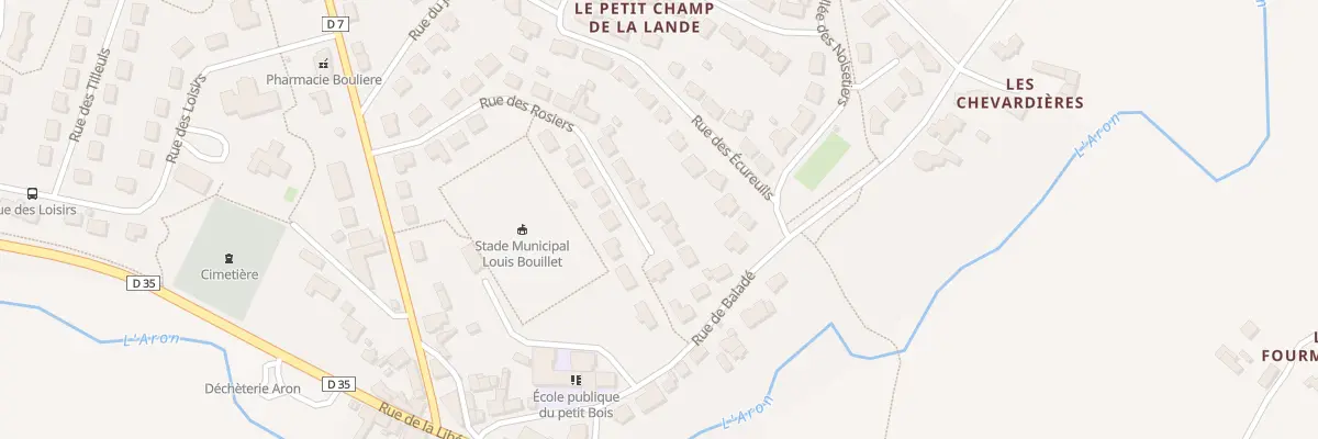 Plan du 23 Rue des Rosiers à Aron