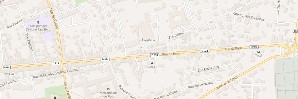 Plan du 205 Rue de Paris à Flers