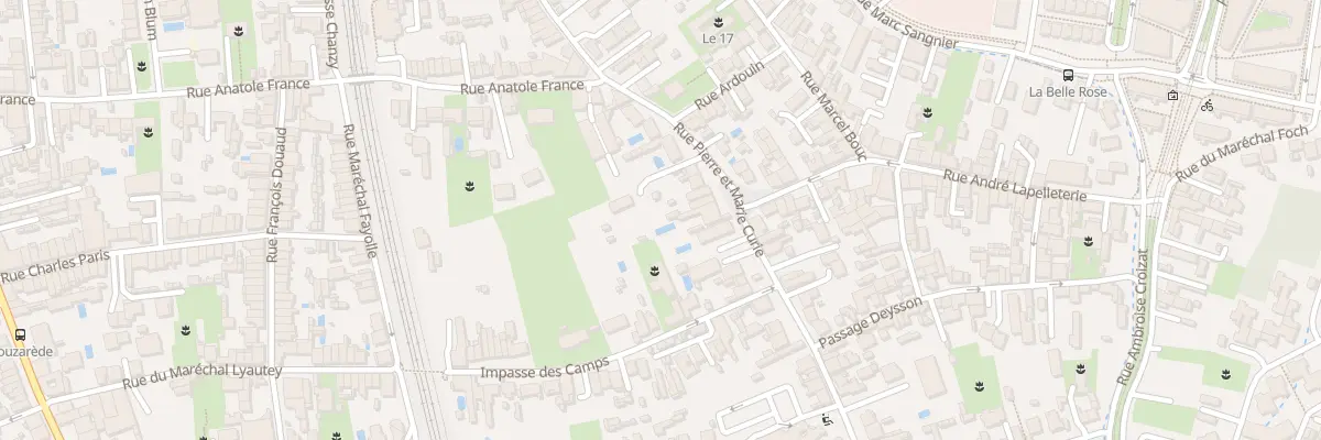 Plan du 60 Rue Pierre Curie à Bègles