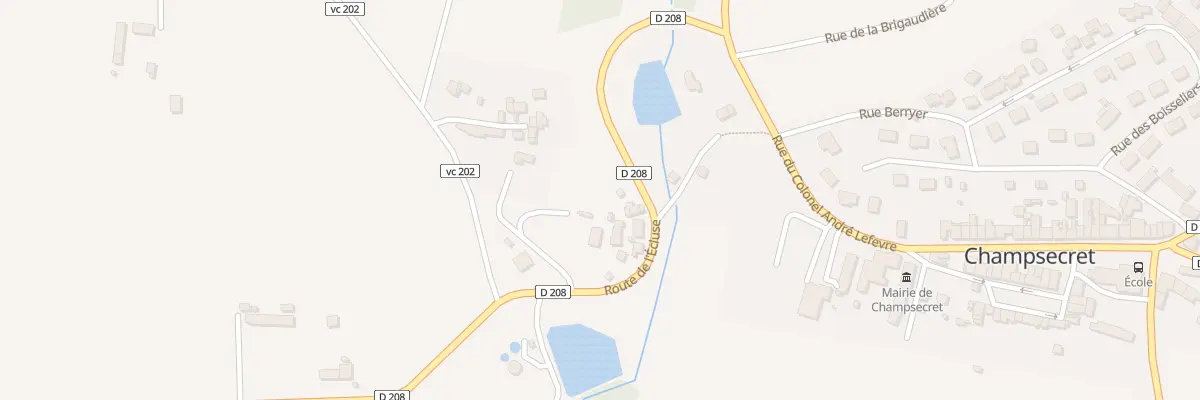 Plan du 256 Rte de l’Écluse à Champsecret