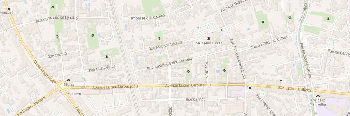 Plan du 33 Rue Amédée Saint-Germain à Bègles