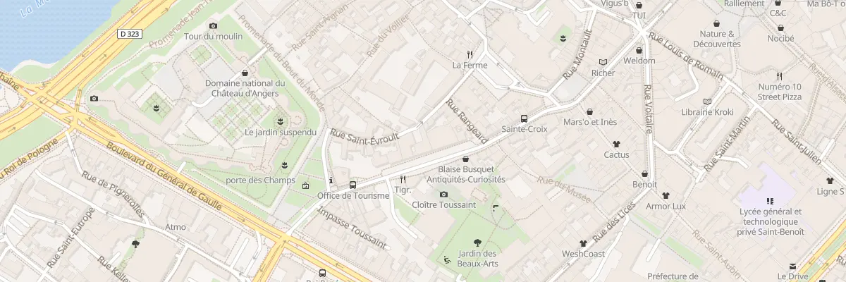 Plan du 9 Rue Saint-Évroult à Angers