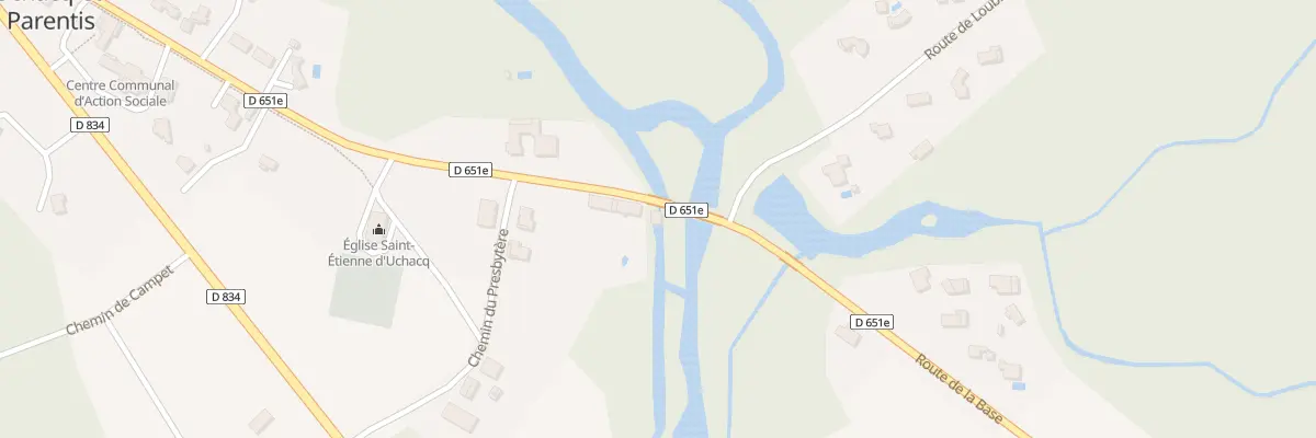 Plan du 2209 Rte de la Base à Uchacq-et-Parentis
