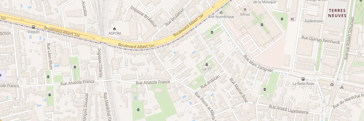 Plan du 65 Rue Pierre Curie à Bègles