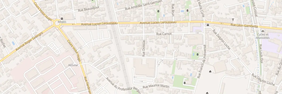 Plan du 33 Rue Dotezac à Bègles