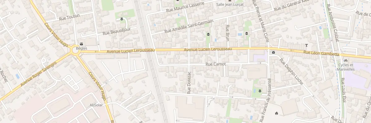 Plan du 49 Rue Carnot à Bègles