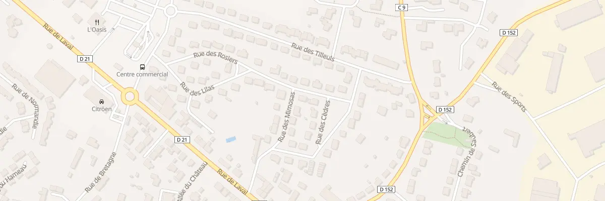 Plan du 3 Rue des Rosiers à Meslay-du-Maine