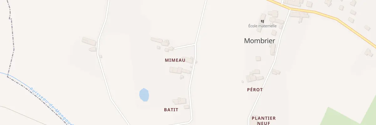 Plan du 10 Mimeau à Mombrier