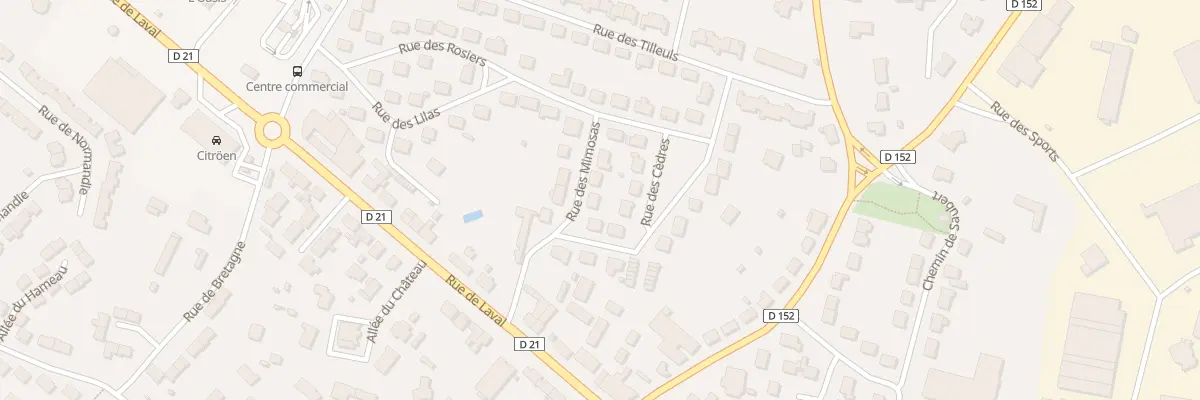 Plan du 2 Rue des Mimosas à Meslay-du-Maine