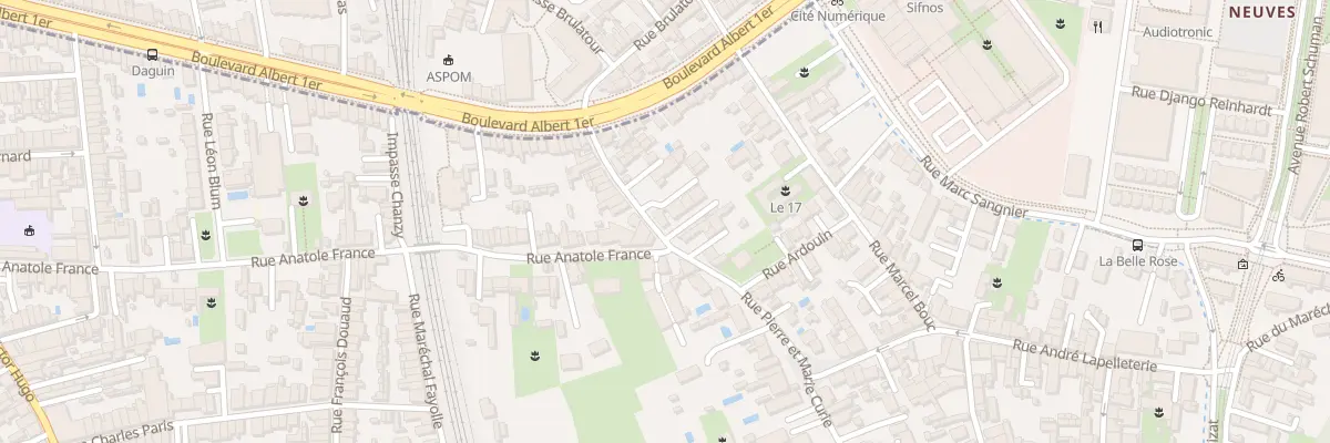 Plan du 63T Rue Pierre Curie à Bègles