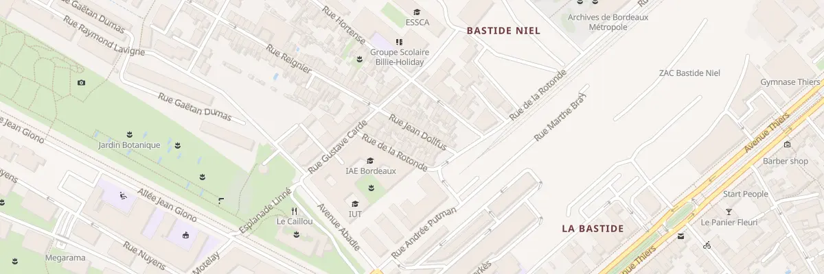 Plan du 19 Rue Jean Dollfus à Bordeaux
