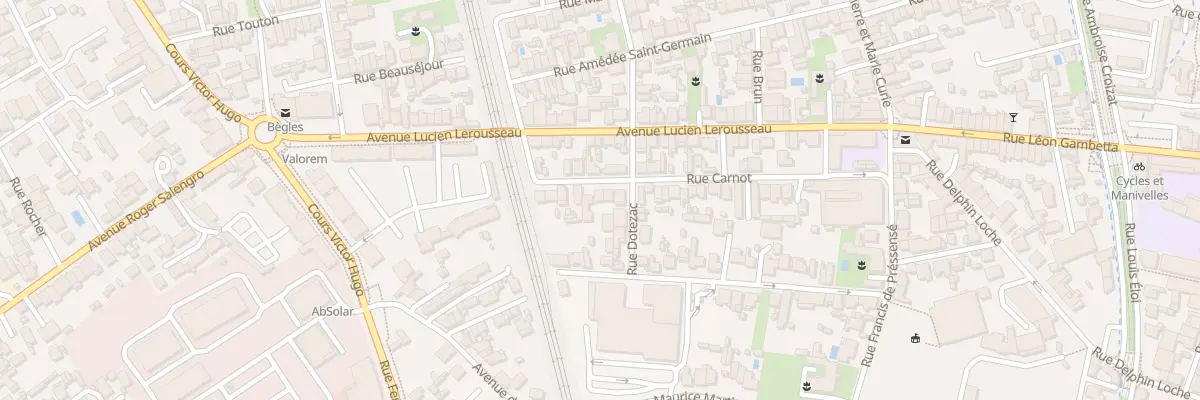 Plan du 52 Rue Carnot à Bègles