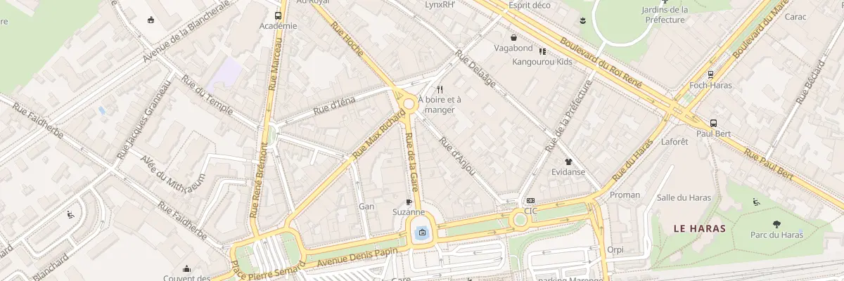 Plan du 3 Rue de la Gare à Angers
