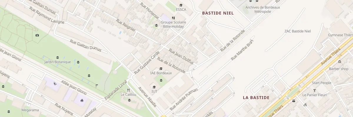 Plan du 17 Rue Jean Dollfus à Bordeaux