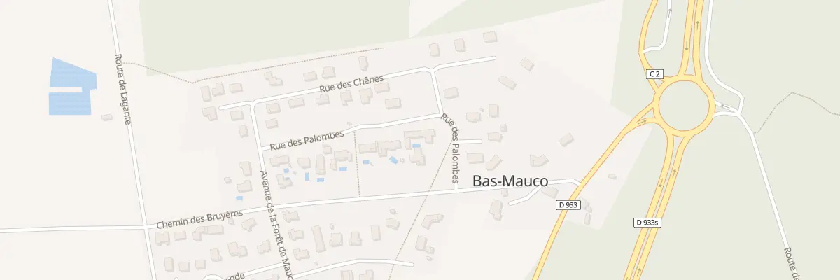 Plan du 196 Rue des Palombes à Bas-Mauco