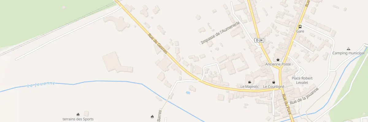 Plan du 28 Rue de Gesnes à Montsûrs