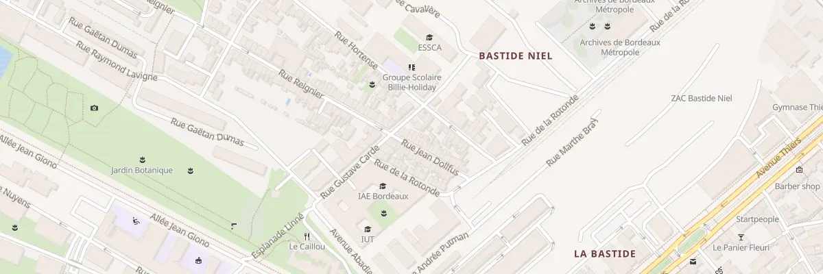 Plan du 8 Rue Jean Dollfus à Bordeaux