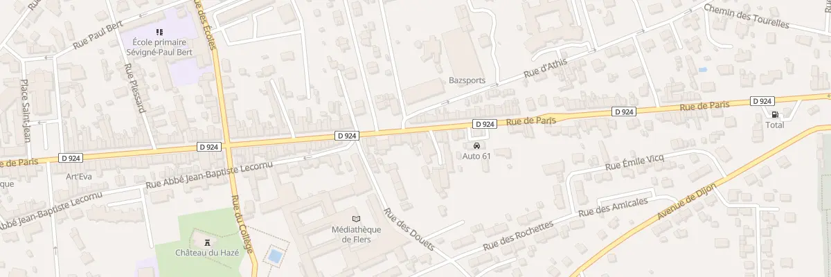 Plan du 192 Rue de Paris à Flers
