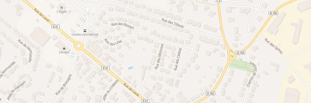 Plan du 7 Rue des Mimosas à Meslay-du-Maine