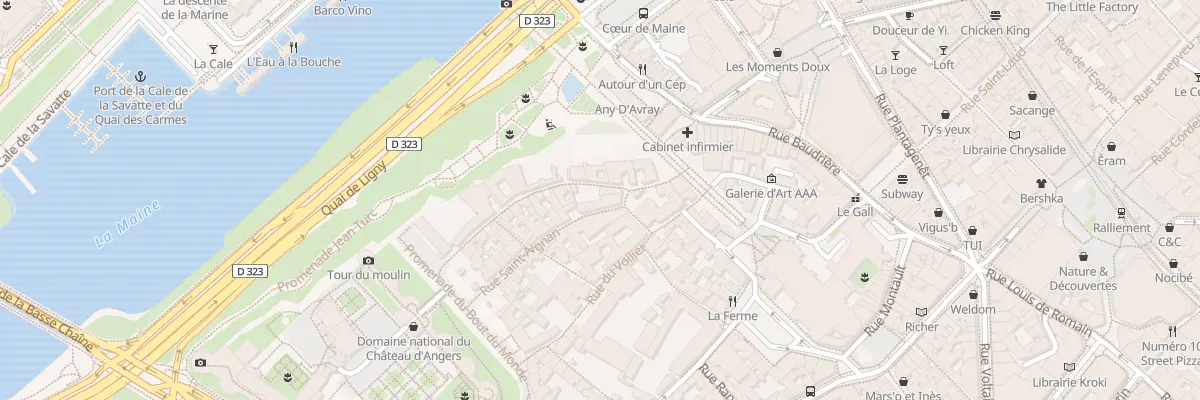 Plan du 2 Rue Saint-Aignan à Angers
