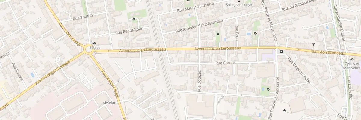Plan du 57 Rue Carnot à Bègles